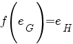 f(e_G)=e_H