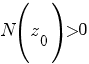 N(z_0)>0