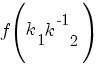 f(k_1{k^-1}_2 )