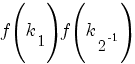 f(k_1)f(k_2^-1)