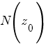 N(z_0)