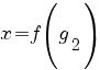 x=f(g_2)