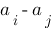 a_i-a_j