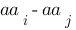 aa_i-aa_j