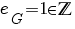 e_G=1 in bbZ