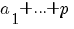 a_1+...+p