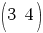 (3~ 4)