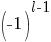 (-1)^{l-1}