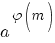 a^{varphi(m)}